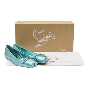 Christian Louboutin Mamadrague Ballet Flats - Leather - Green 37 6.5US $745